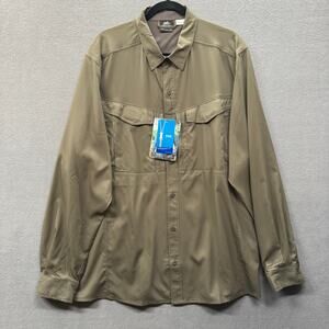 Helikon Tex Defender Mk2 Tropical Shirt Men 2XL Brown Long Sleeve Hiking Outdoor